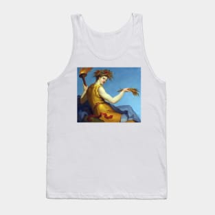 A Greek goddess with the torch of victory and crown of flowers Tank Top